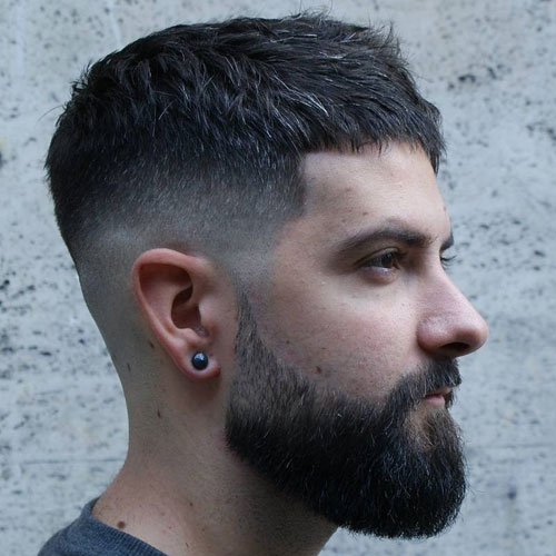 COUPE HOMME CHEVEUX COURTS AVEC BARBE12