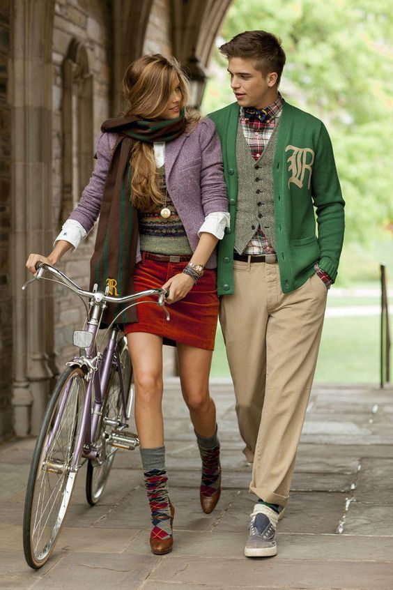 style preppy homme collège
