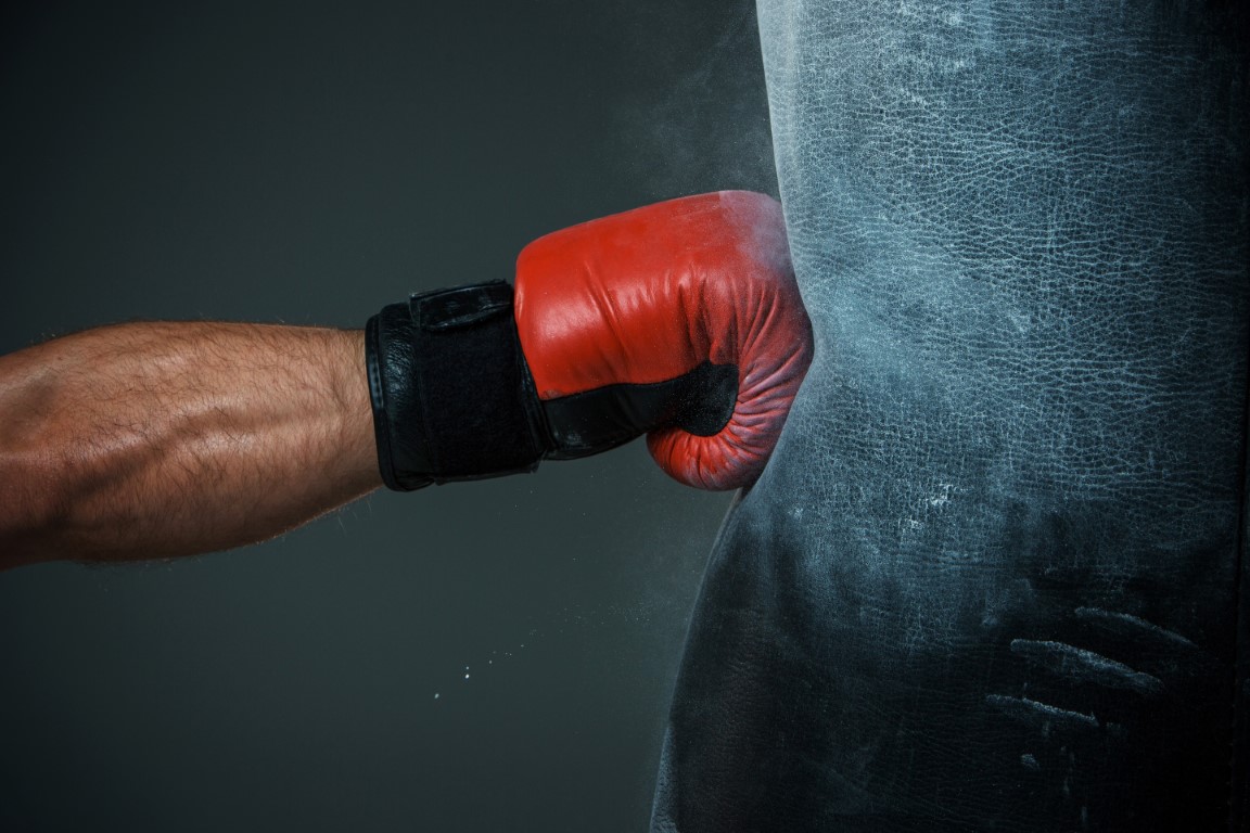 boxe anglaise punching ball gants